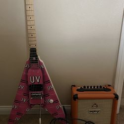 UV Vodka Electric Guitar and Amp 