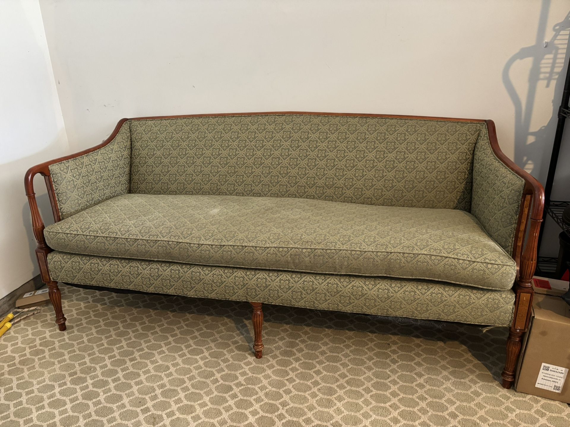 Vintage Green Couch