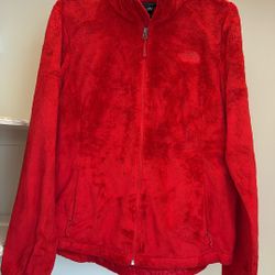 The North Face Red Fleece Jacket, Medium 