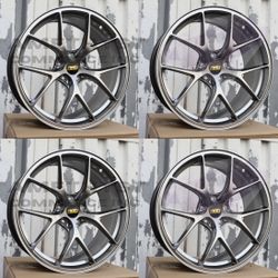 New Set RIA 19 Inch RI-A Style Rims Wheels 19x9.5 +38 (5x112) CB: 66.6