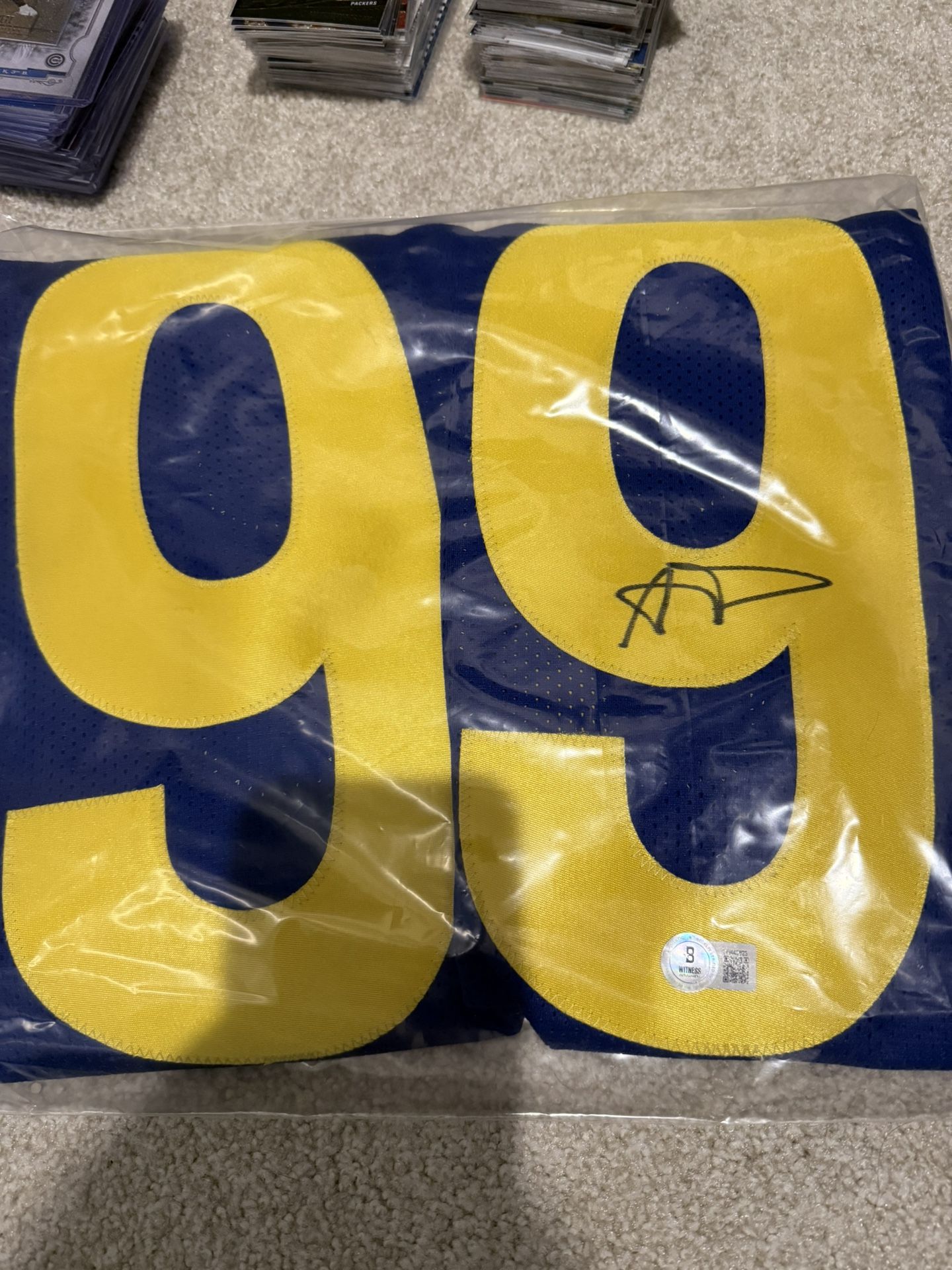 Aaron Donald Autographed Rams Jersey