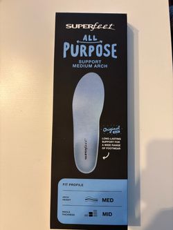 NEW Superfeet All Purpose Medium Arch Insoles