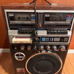 Portable Boom Box - Battery And 100 Power Options 