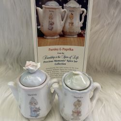 Precious Moments Spice Jars 