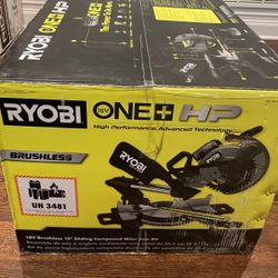 Ryobi One + HP BRUSHLESS 18v Miter Saw $270