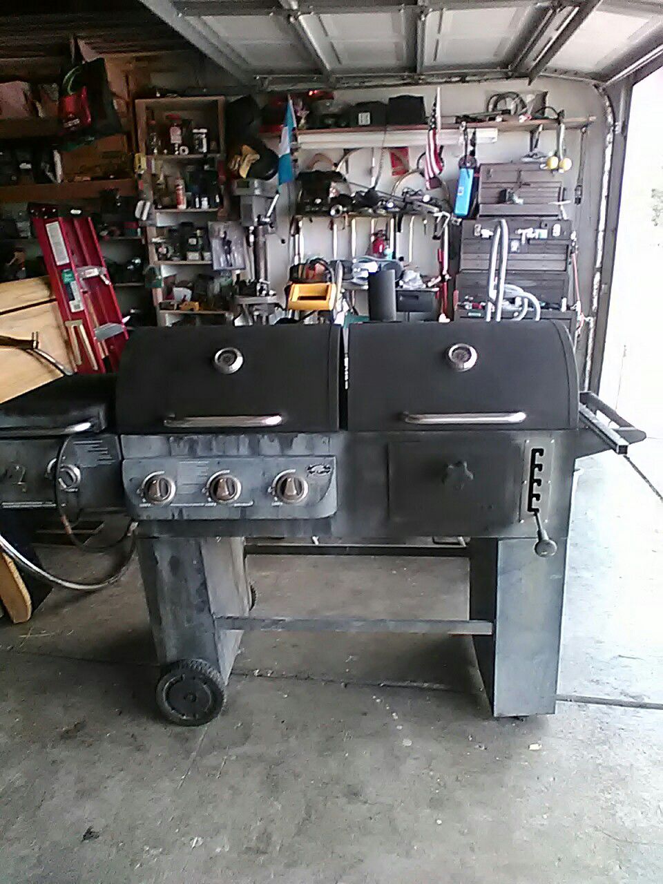 BBQ Grill. Gas and Charcoal.