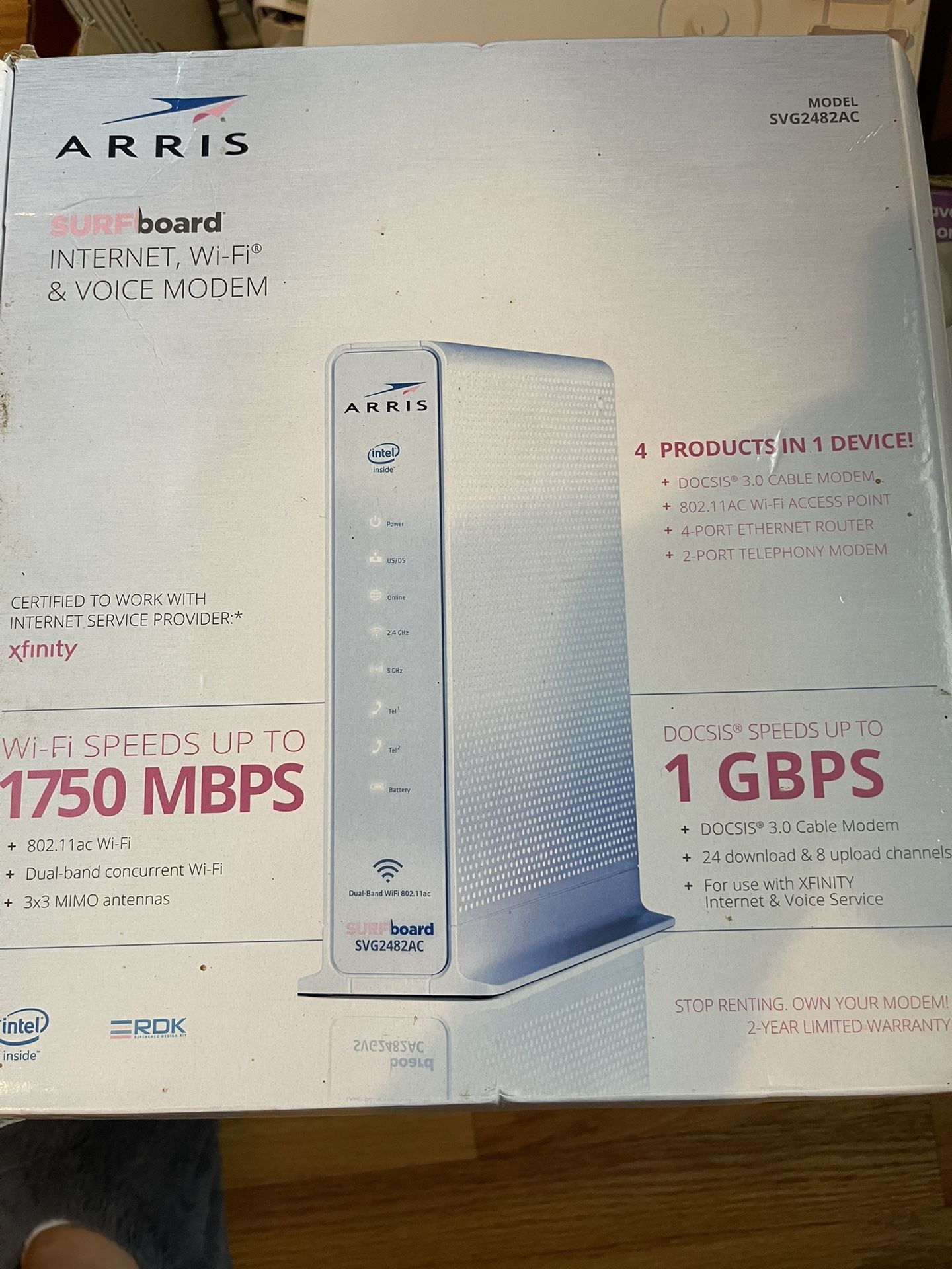 Arris Internet & Voice Modem