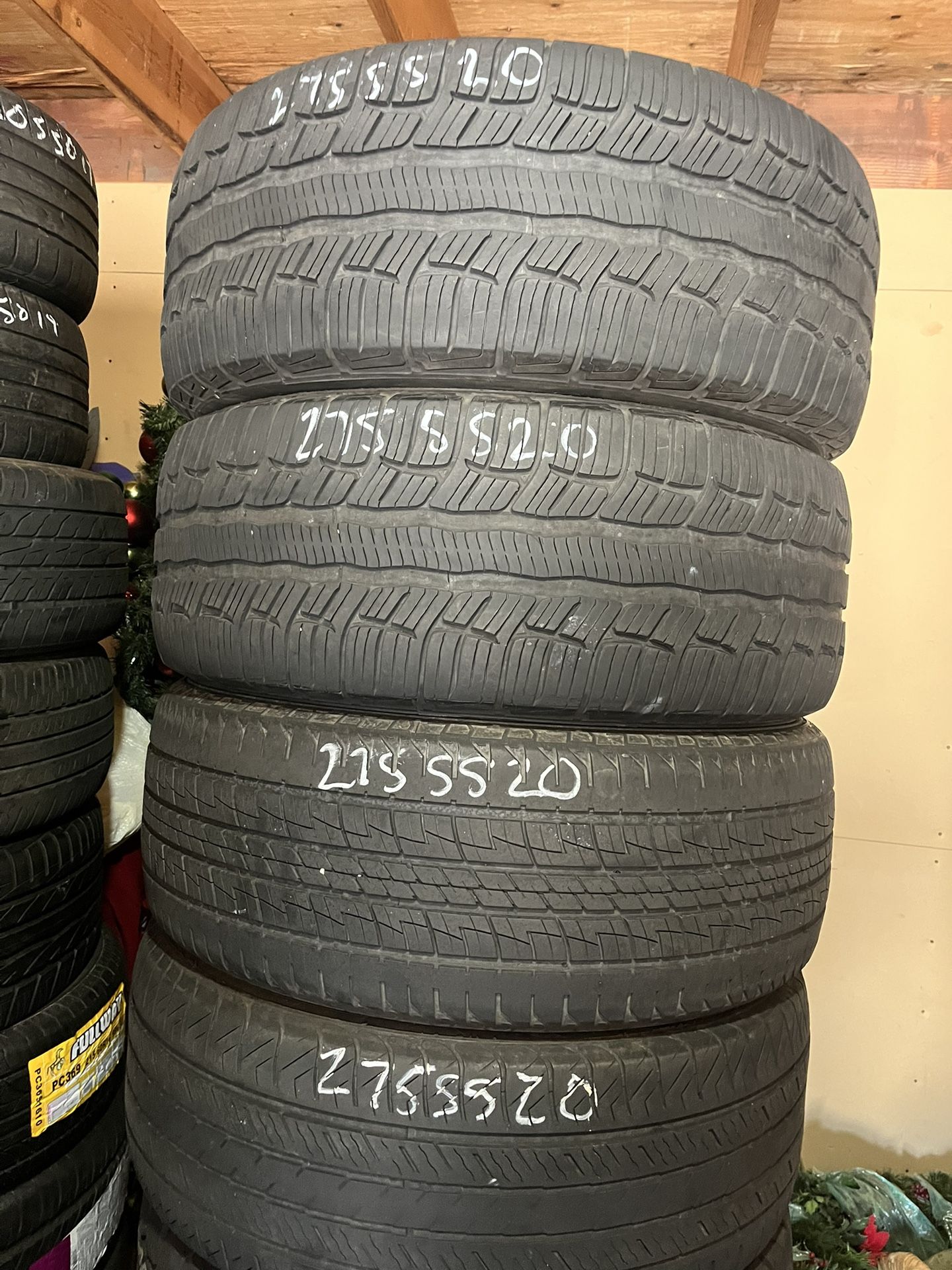 275-55-20 All Four Tires ☀️☀️☀️☀️
