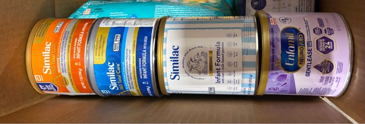 Different diapers/formula