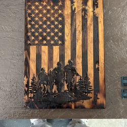 Veteran Engraved Wood Piece 