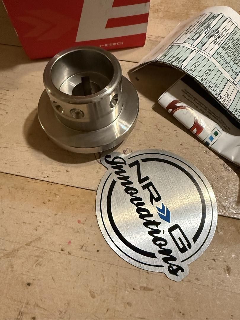 Steering Wheel Quick Release Short Hub Spline Adapter, Stainless Steel 3/4 Keyway Tappered Shaft for Marine, Silver Body