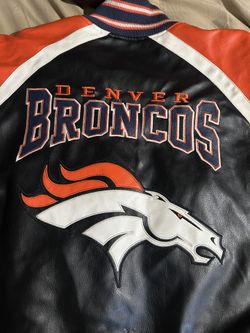 Denver Broncos Vintage Leather Jacket 