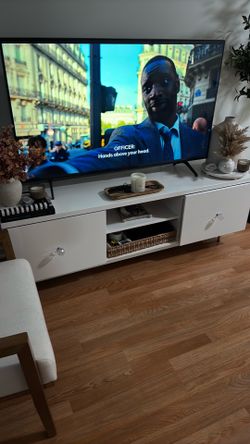 Tv stand from Ikea added legs n knobs no scratches