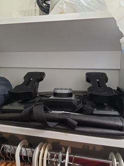 Logitech G flight yoke and rudder pedals
