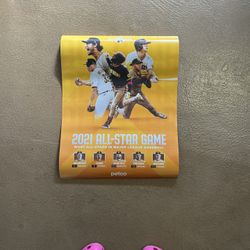 2021 Padres All Star Game Poster