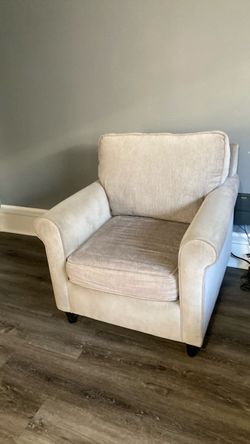 Light gray arm chair