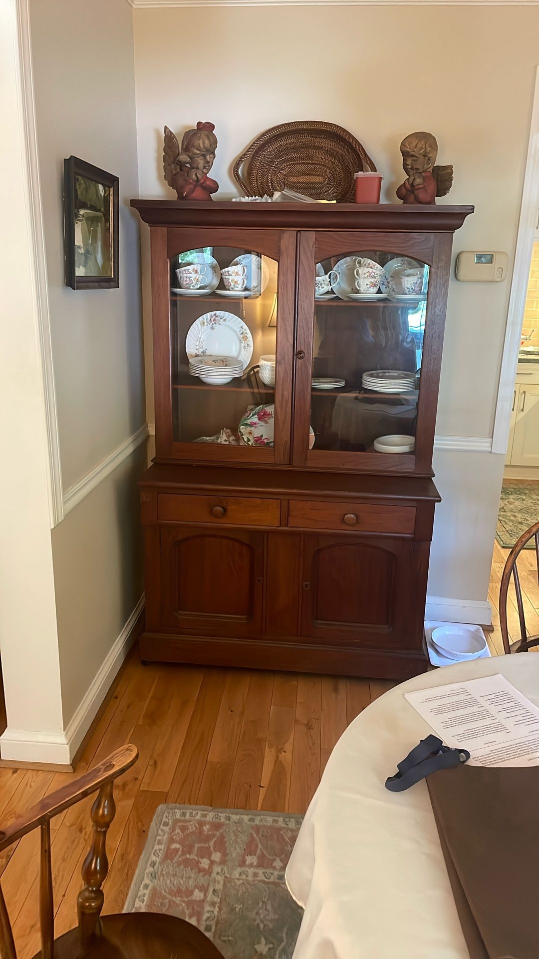 Antique Step back China Cabinet