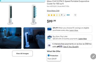 Max chill evaporative air cooler