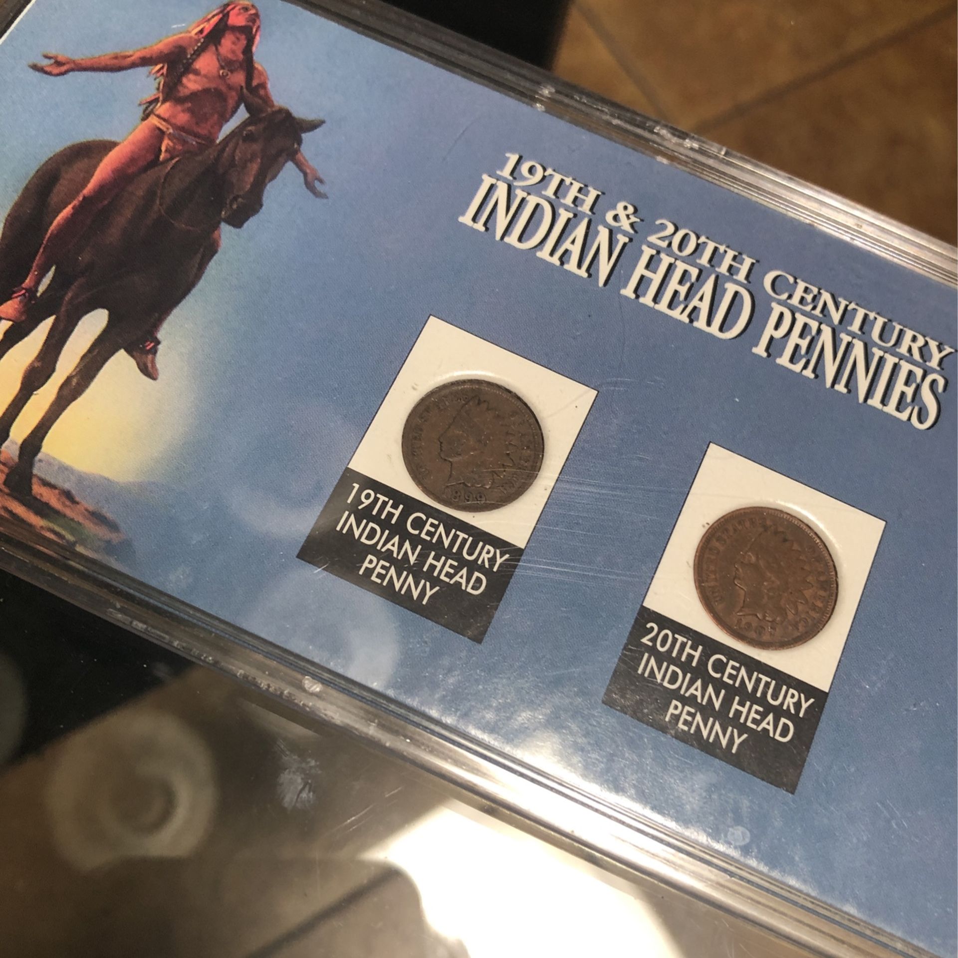 1899 And 1907 Vintage Indian Pennies