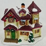 Vintage Cobblestone Corners Turret Home Porcelain Windham Christmas Greenbrier Int village house