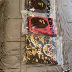 Bape Shirt And Hoodies Available 