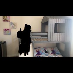 Gray  Bunk Bed 