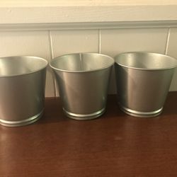 Ikea Galvanized Iron Plant Pots 