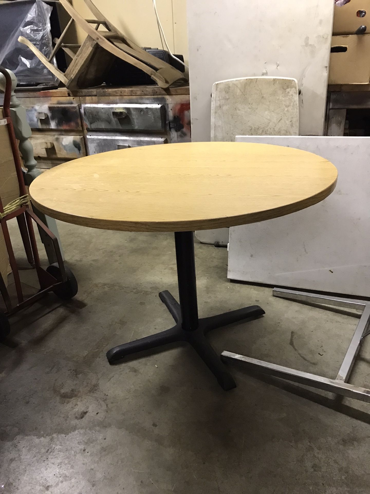 Tan & Black Round Kitchen Dining Table…
