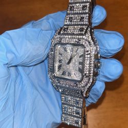 ICED OUT MOISSANITE DIAMOND WATCH
