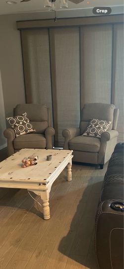 Farmhouse manual recliners $30 for both!