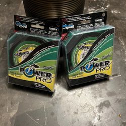 PowerPro Braided Fishing Line 100 lb Test 300 Yards Spectra Fiber Braid 2 Pack