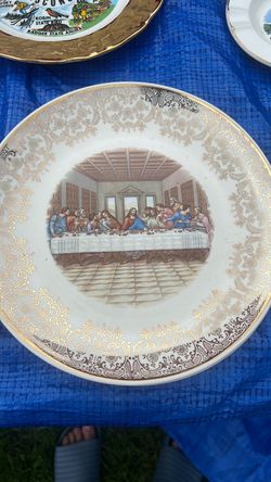 vintage mid-century religious collector plate