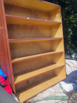 Set of shelves 4 ft tall $15 solid wood