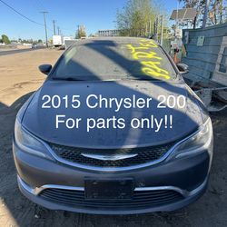 2015 Chrysler 200 for parts only!