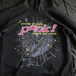 Black Pink P*nk Sp5der Hoodie Men’s Large (New)