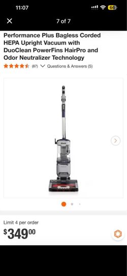 Shark Performance Plus Bagless Upright Vacuum