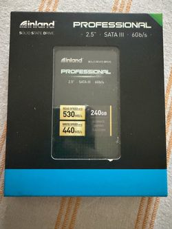 INLAND Pro 240GB SSD 3D NAND SATA III 2.5" 7mm Internal Solid State Drive