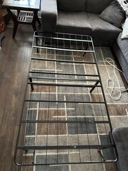 Twin Sized Heavy Duty Metal Bed Frame, No Box Spring Needed