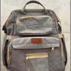 diaper bag and change table