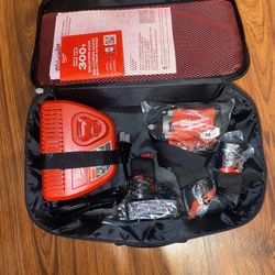 (1) Milwaukee M12 Brushless Fuel (stubby)3/8” Impact Wrench (2554-20) kit with (2)battery and (1)Charger (1) Tool Bag