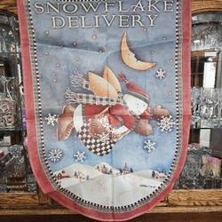 Debbie Mumm Large Snowflake  Xmas Flag