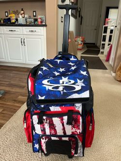Boombah Superpack Rolling Bat Bag USA Stars & Stripes