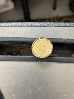 1911 Silver Quarter Ring