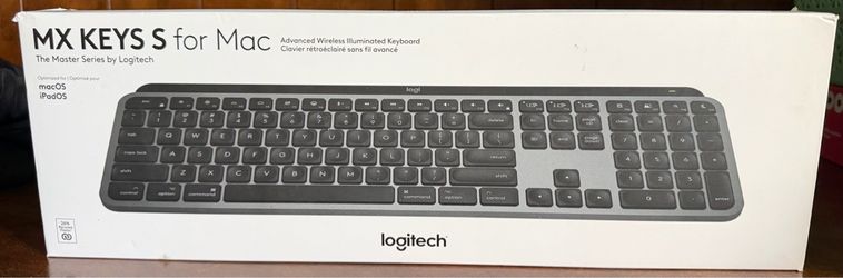 New Logitech MX Keys S for Mac Keyboard