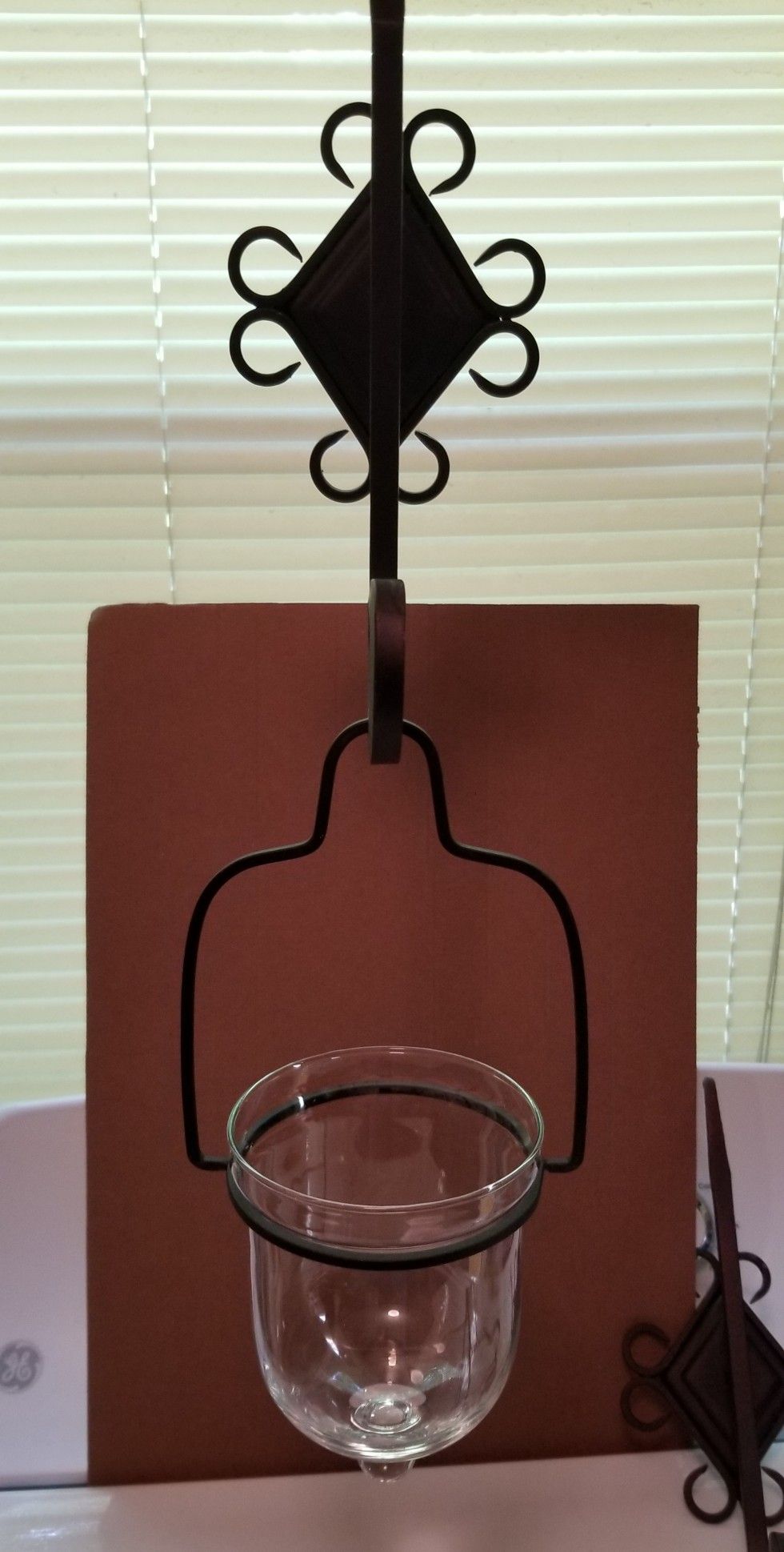 Wrought iron candle holders