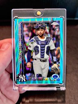 š„š„2025 Topps Chrome Update J.C. Escarra Aqua Raywave RC #USC197 ā Serial Numbered 80/199 ā Yankees