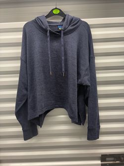 Cozy Heathered Blue Hoodie Men’s Medium