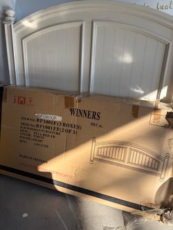 Queen headboard and footboard