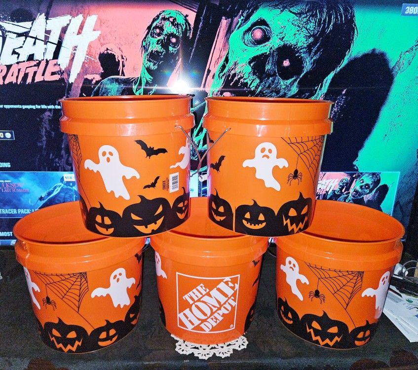 Halloween Home Depot Buckets
