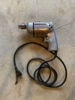 VINTAGE PORTER CABLE ELECTRIC DRILL MODEL 107 TYPE A, TESTED